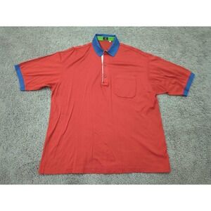 Vintage Solemare Maus & Hoffman Polo‎ Shirt Mens XXL Red Made in Italy